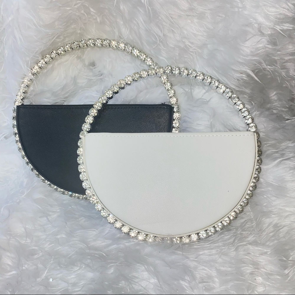 Round crystal rim bag